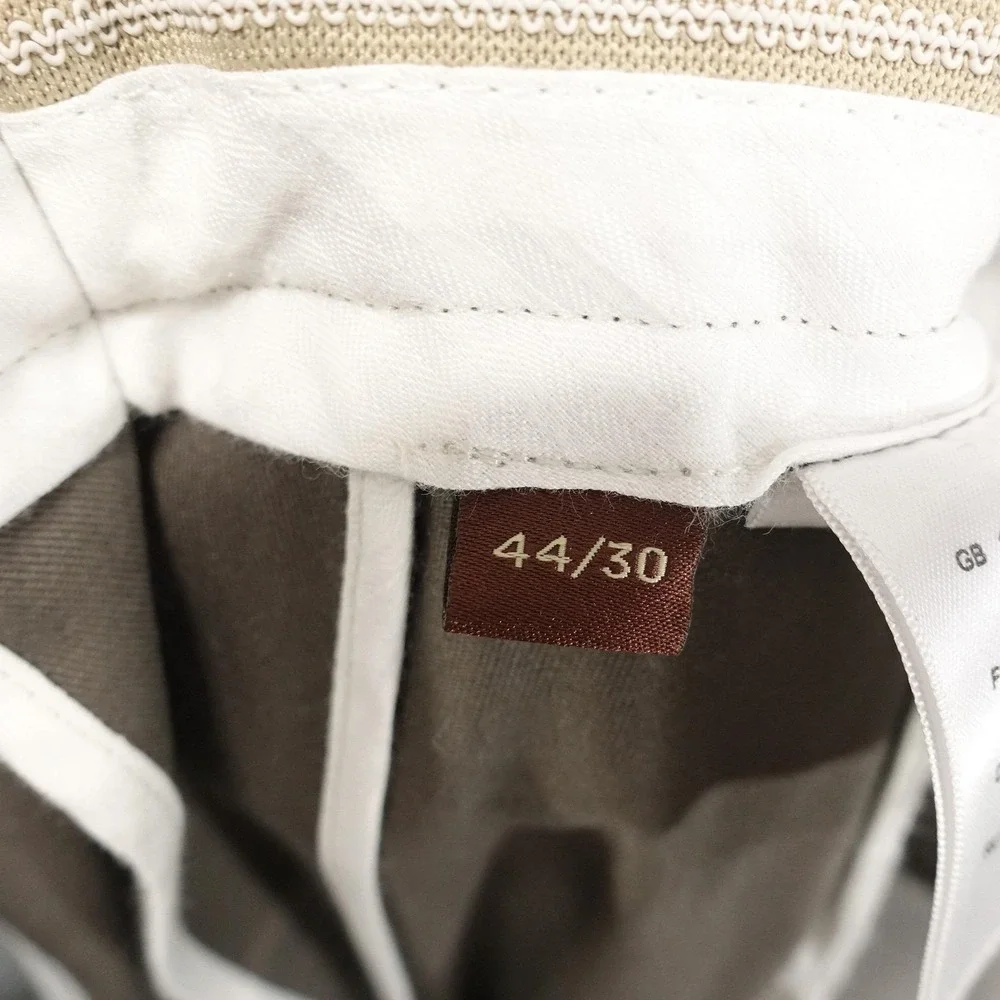 Oak Hill Chino Pants Mens 44x30 Big & Tall Relaxed Fit Pleated